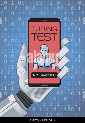 The Turing Test Has Been Failed By Robot Stock Vector