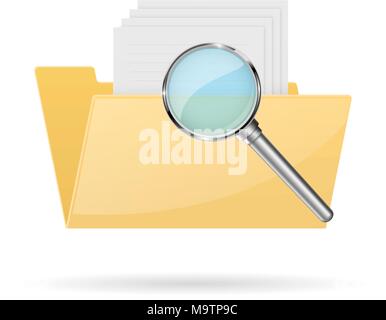 Browse folder icon Stock Vector