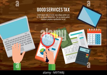tax day time set icons vector illustration design Stock Vector