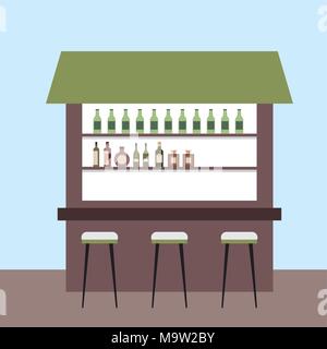 interiores workspace coffee shop restaurant Stock Vector