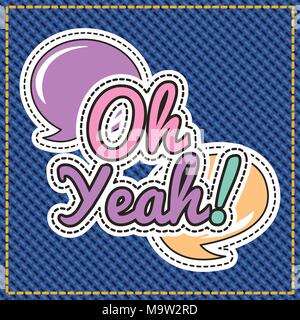 patches sticker cute Stock Vector