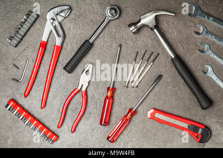 DIY Tools set Stock Photo