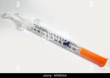 Close Up Shot Of A Pile Of Medical Insulin Needles With Orange Caps Stock  Photo - Download Image Now - iStock