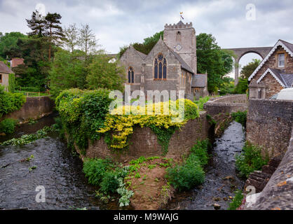 PENSFORD, UK - JUN 10, 2013: 14th century St Thomas a Beckett Church, Grade II listed building, converted to a private dwelling Stock Photo