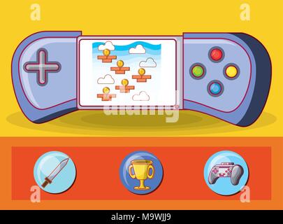video game control icons vector illustration design Stock Vector