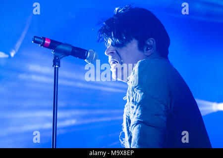 Belfast, Northern Ireland, UK. 28th March 2018. Gary Numan played Belfast Limelight Club as part of his UK Tour Photo: Sean Harkin/Alamy Live News Stock Photo