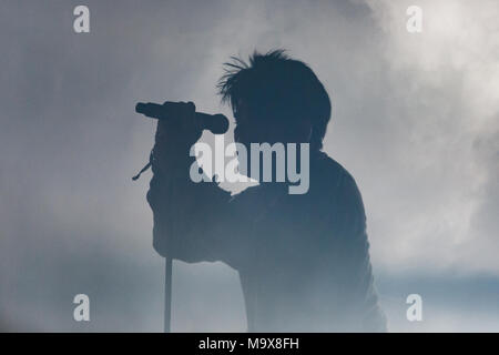 Belfast, Northern Ireland, UK. 28th March 2018. Gary Numan played Belfast Limelight Club as part of his UK Tour Photo: Sean Harkin/Alamy Live News Stock Photo