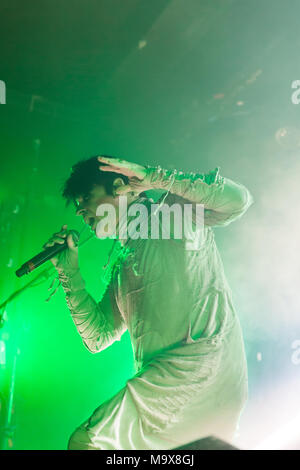 Belfast, Northern Ireland, UK. 28th March 2018. Gary Numan played Belfast Limelight Club as part of his UK Tour Photo: Sean Harkin/Alamy Live News Stock Photo