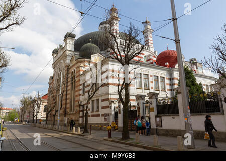The Sofia Synagogue is the largest synagogue in Southeastern Europe, Sofia, Bulgaria. Stock Photo