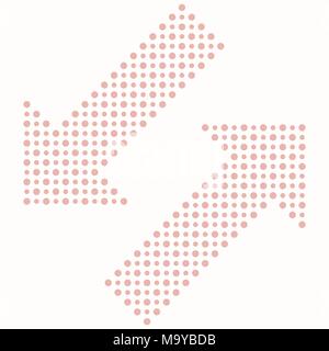Fine Vector Dotted Arrows Stock Vector