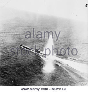 German Submarine Type Viic U 755 Suffers A Direct Hit From A German Submarine Type Viic U 755 Suffers A Direct Hit From A