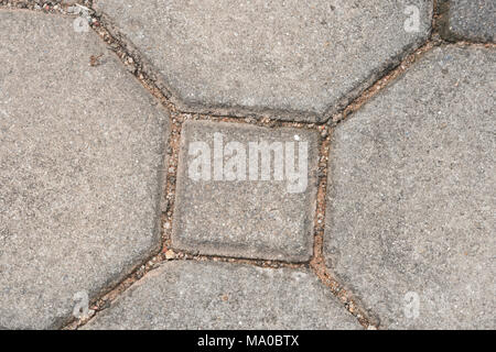 Top view concrete brick floor texture background Stock Photo