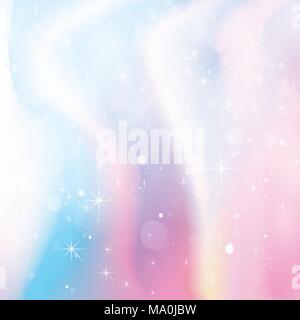 Unicorn Holographic Color Gradient Background. Vector Illustration. Stock Vector