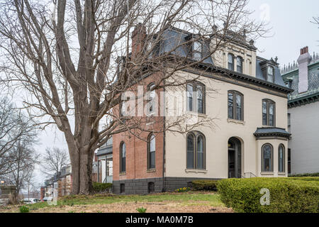 Historic house in the Lafayette Square neighborhood of St. Louis Stock Photo