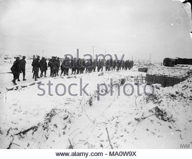 British troops in snow, Western Front, WW1 Stock Photo: 66162919 - Alamy