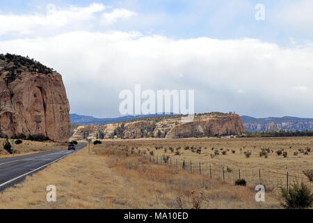 A Northern New Mexico Southwest landscape outside Gallup, NM Stock Photo