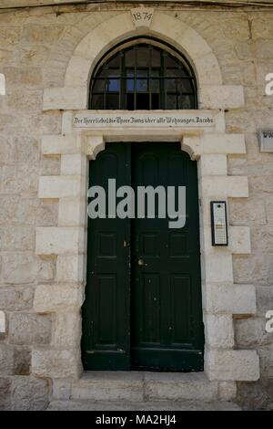 The German Colony, a quarter in the old town, Jerusalem, Israel Stock Photo