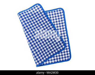 Checkered kitchen cloth. Stock Photo