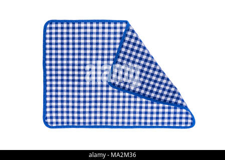 Checkered kitchen cloth. Stock Photo