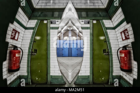 London Underground Tube Station: Kilburn Park Stock Photo
