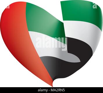 United Arab Emirates Heart shape flag Stock Vector Image & Art - Alamy