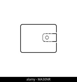 Wallet icon / sign vector. Isolated wallet / pocket icon on white background. Stock Vector
