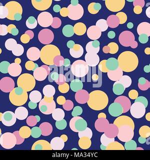 Coloured Spots on Blue Background Stock Vector
