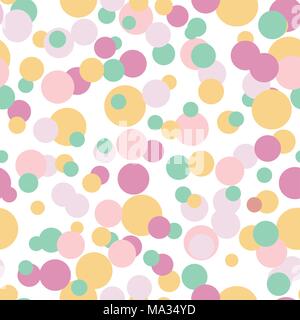 Coloured Spots on White Background Stock Vector