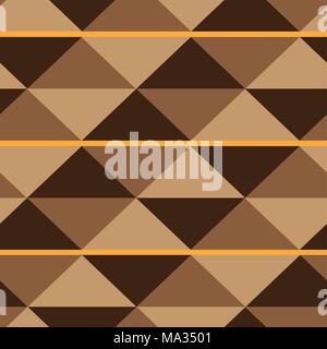 Brown and Beige Triangles Stock Vector