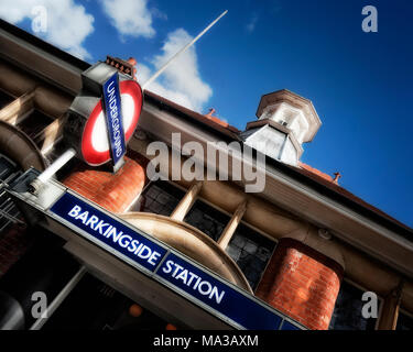 London Underground Tube Station: Barkingside Stock Photo