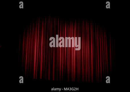 Curtain, stage, red curtain Stock Photo