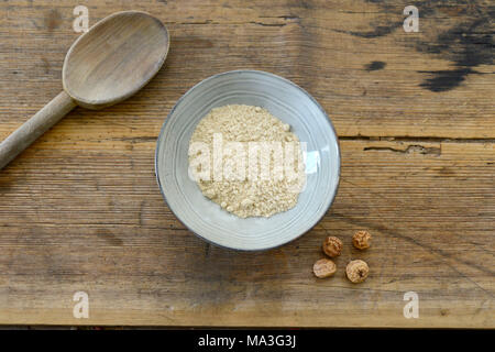 Earth almond flour, earth almonds, scarfs, flour, Stock Photo