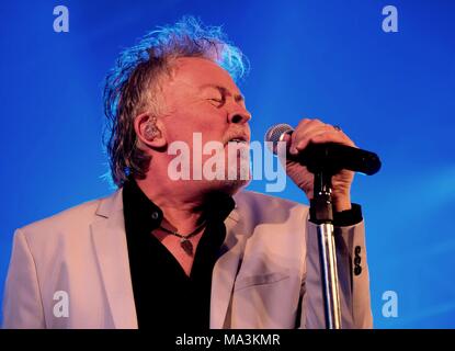 Southampton, Hampshire, UK. 29th March 2018. Engine Rooms - British singer Paul Young performing at the Engine Rooms, Southampton 29th March 2018, UK Credit: Dawn Fletcher-Park/Alamy Live News Stock Photo