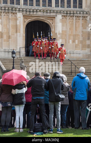 29th March 2018 Windsor UK Britain's Queen Elizabeth attends the Royal ...