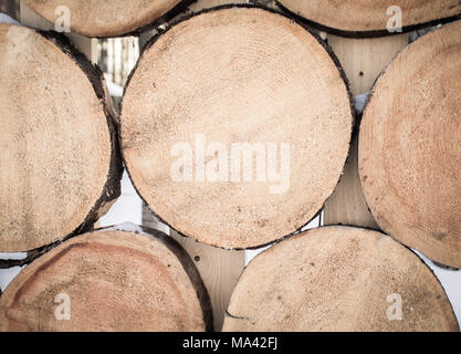 wooden circles background Stock Photo
