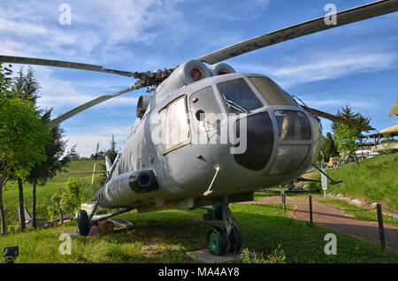 View of a retired Mil Mi-8 helicopter Stock Photo