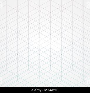 Geometric thin line white background. Simple graphic print. Vector modern minimalistic stylish trellis. Chaotic grid. Trendy hipster sacred geometry Stock Vector