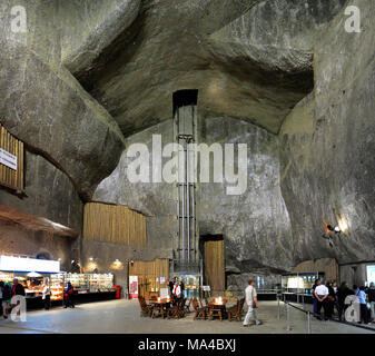 Wieliczka, Lesser Poland / Poland - 2011/06/21: Historic Salt Mine in Wieliczka near Cracow - Stanislaw Staszic Chamber Stock Photo