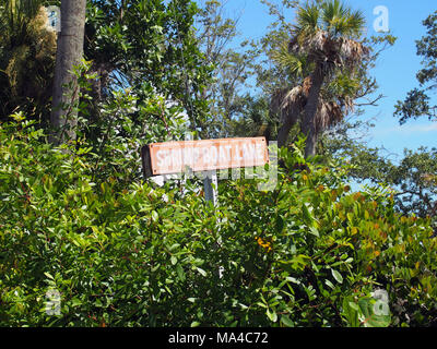 Shrimp Boat Lane Street Sign, San Carlos Island, Fort Myers, FL © Katharine Andriotis Stock Photo