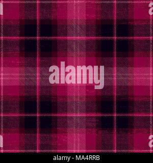 Grunge tartan pattern background. Stock Vector