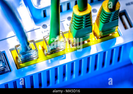 Internet cable, high-speed Internet, broadband expansion Stock Photo