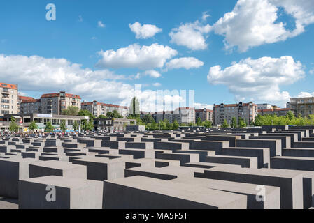 The Holocaust memorial monument in Mitte district, Berlin, Germany, Europe Stock Photo