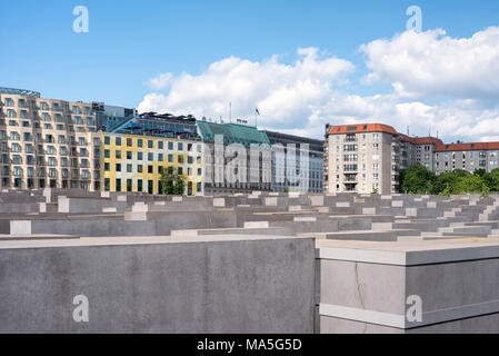 The Holocaust memorial monument in the centre of Berlin, Germany, Europe Stock Photo