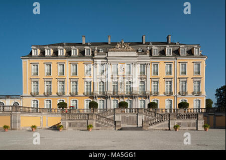 The Baroque Augustusburg Castle is one of the first important creations of Rococo in Bruhl near Bonn, North Rhine Westphalia - Germany. Stock Photo