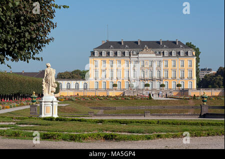 The Baroque Augustusburg Castle is one of the first important creations of Rococo in Bruhl near Bonn, North Rhine Westphalia - Germany Stock Photo