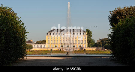 The Baroque Augustusburg Castle is one of the first important creations of Rococo in Bruhl near Bonn, North Rhine Westphalia - Germany Stock Photo