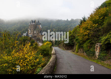 Fairytale castle Eltz near the Moselle valley, Rhineland-Palatinate, Germany Stock Photo