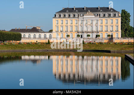 The Baroque Augustusburg Castle is one of the first important creations of Rococo in Bruhl near Bonn, North Rhine Westphalia - Germany Stock Photo