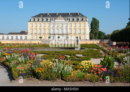 The Baroque Augustusburg Castle is one of the first important creations of Rococo in Bruhl near Bonn, North Rhine Westphalia - Germany Stock Photo