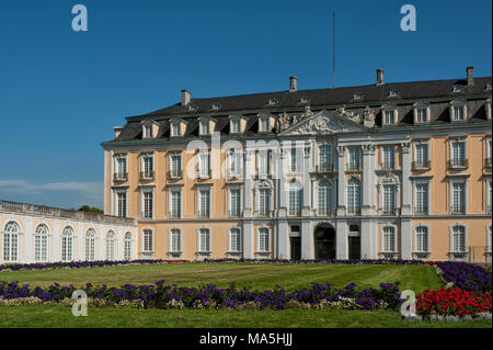 The Baroque Augustusburg Castle is one of the first important creations of Rococo in Bruhl near Bonn, North Rhine Westphalia - Germany Stock Photo